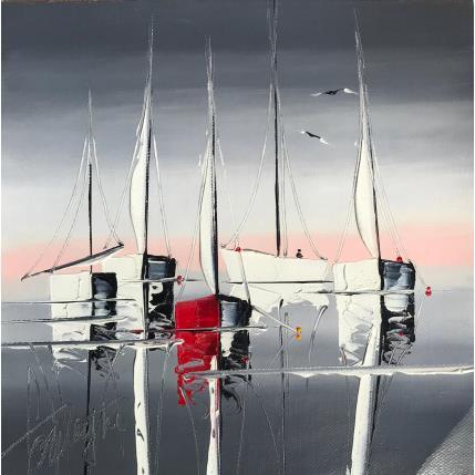 Peinture Reflets rouges par Fonteyne David | Tableau Figuratif Acrylique