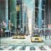 Peinture New York  par Euger | Tableau Figuratif Urbain Huile