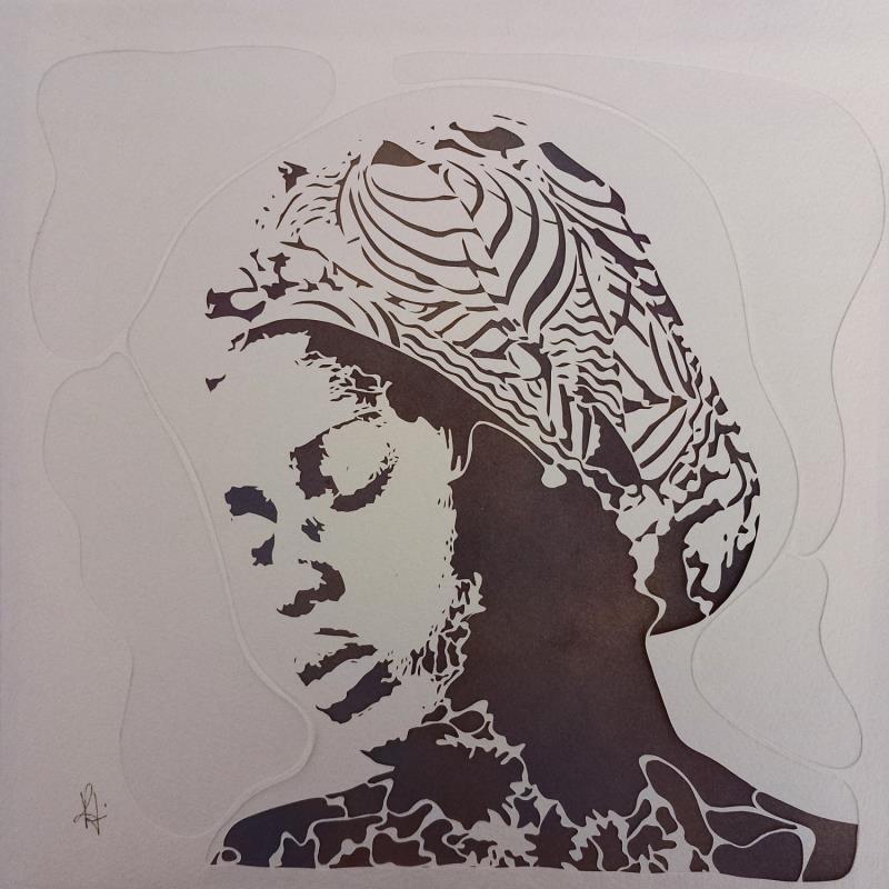 Painting Foi by Louafi Valentine | Painting Figurative Portrait Minimalist