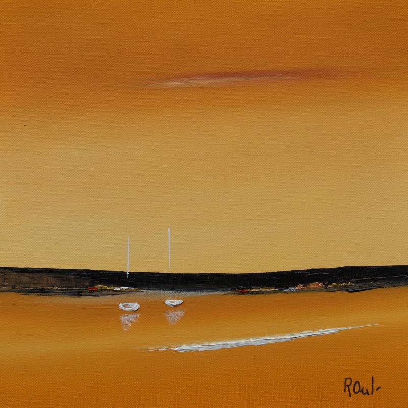 Pintura Evasion 49 por Roussel Marie-Ange et Fanny | Pintura Figurativo Marine Aceite