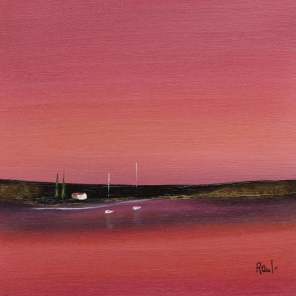 Painting Sérénité 49 by Roussel Marie-Ange et Fanny | Painting Figurative Oil Marine