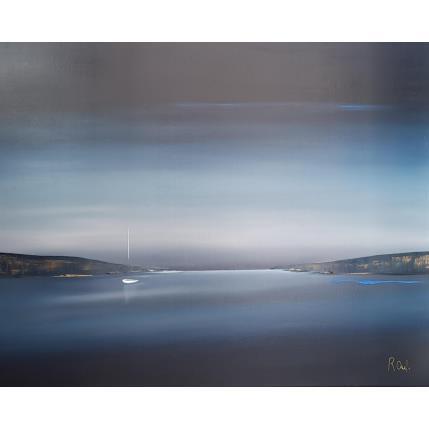 Gemälde Horizon serein 49 von Roussel Marie-Ange et Fanny | Gemälde Figurativ Öl Marine