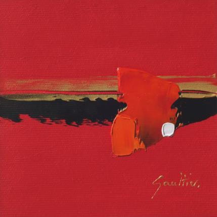 Painting Sunset by Gaultier Dominique | Painting Abstract Oil Minimalist