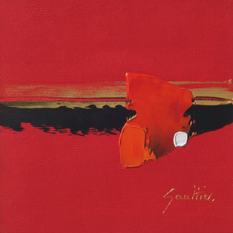 Gemälde Sunset von Gaultier Dominique | Gemälde Abstrakt Minimalistisch Öl