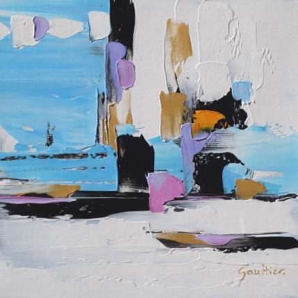 Painting Par dessus les toits by Gaultier Dominique | Painting Abstract Oil Pop icons