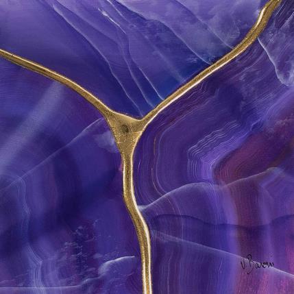 Painting Kintsugi apaisant by Baroni Victor | Painting Abstract Acrylic Minimalist