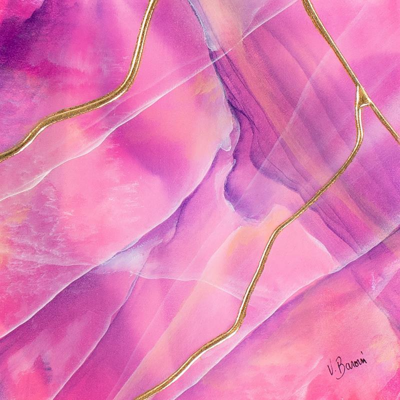 Gemälde Romance d'onyx von Baroni Victor | Gemälde Abstrakt Minimalistisch Acryl