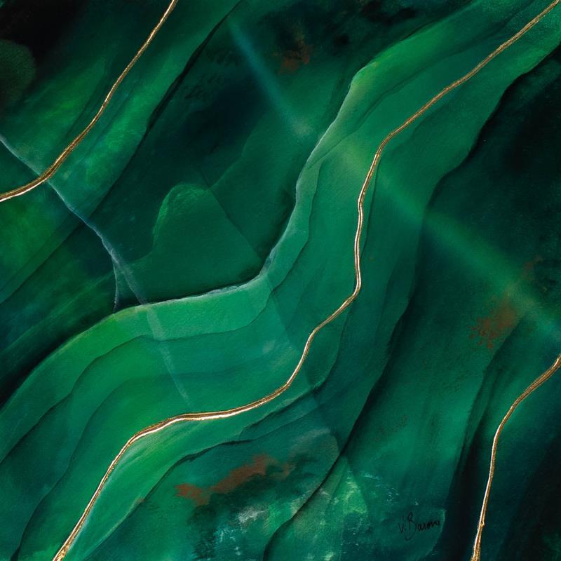 Gemälde Onyx renaissance II von Baroni Victor | Gemälde Abstrakt Minimalistisch Acryl