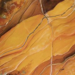 Peinture Onyx solaire par Baroni Victor | Tableau Abstrait Acrylique Minimaliste