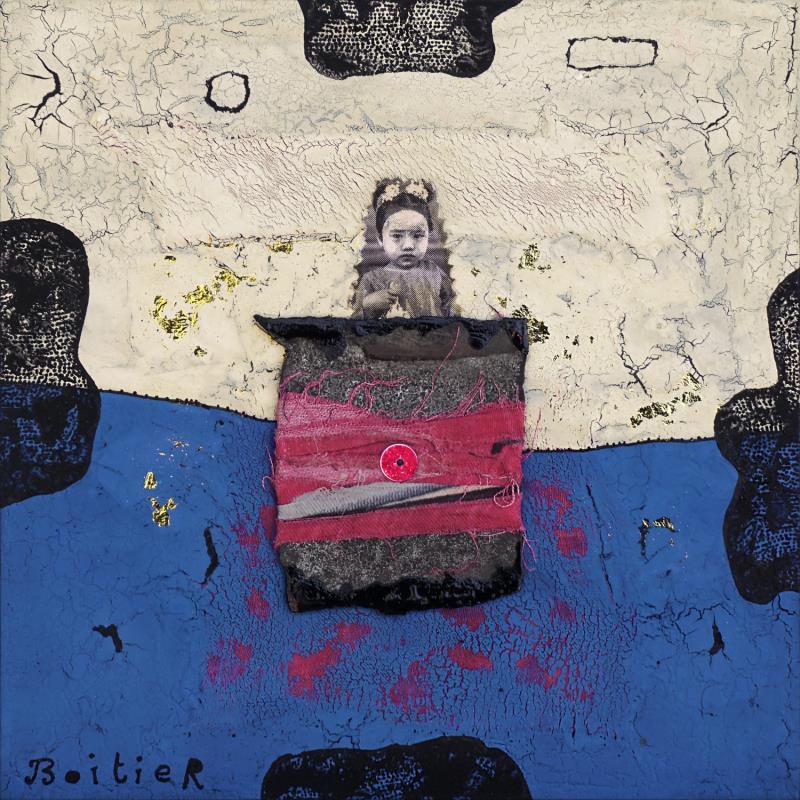 Painting 13-171 by Boitier Thierry | Painting Raw art Cardboard Acrylic