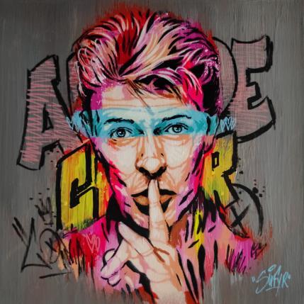 Peinture Bowie chut par Sufyr | Tableau Street Art Acrylique, Graffiti Icones Pop