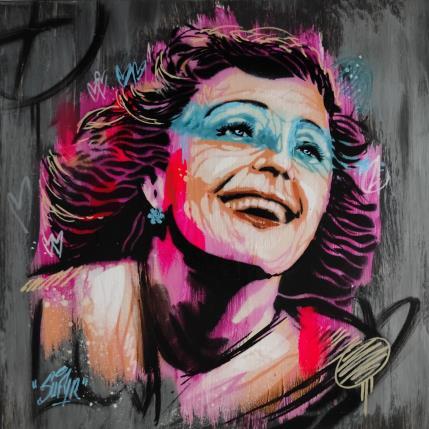 Peinture Edith Piaf par Sufyr | Tableau Street Art Acrylique, Graffiti Portraits