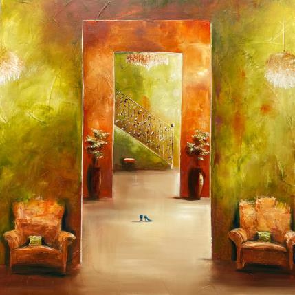 Peinture c'est le printemps  par Vinnie | Tableau Figuratif Huile