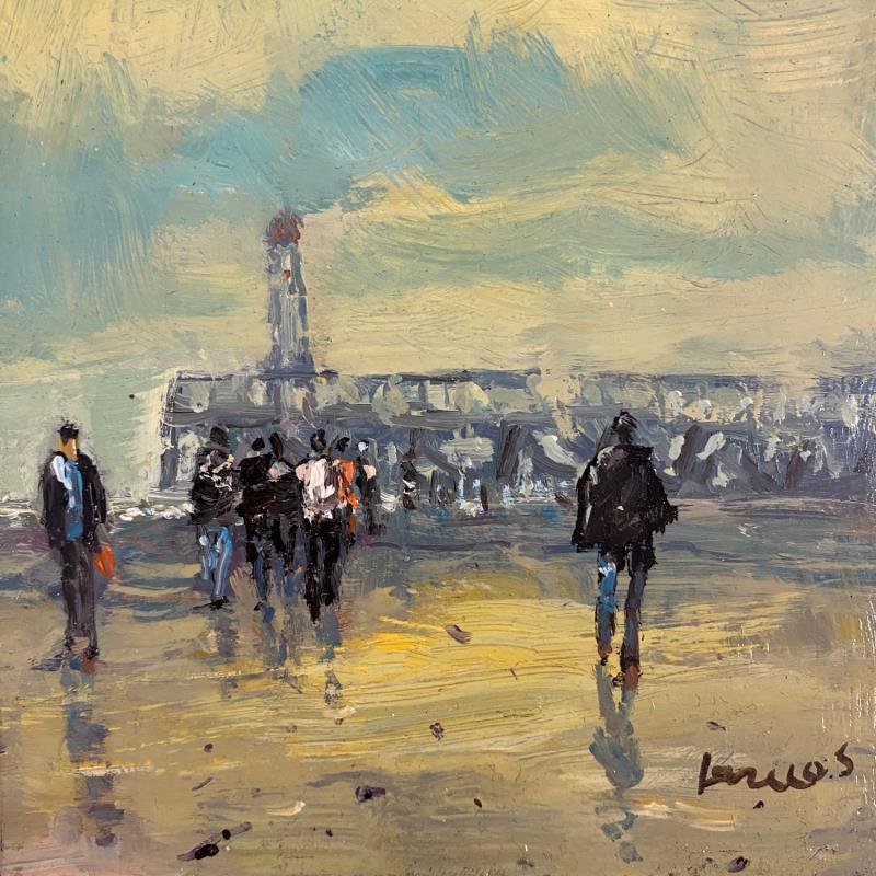 Painting Fraîcheur nordique by Greco Salvatore | Painting Figurative Life style Wood Oil