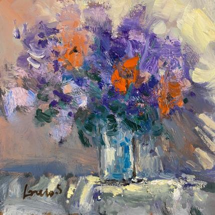 Peinture Bouquet sucré par Greco Salvatore | Tableau Figuratif Bois, Huile Natures mortes