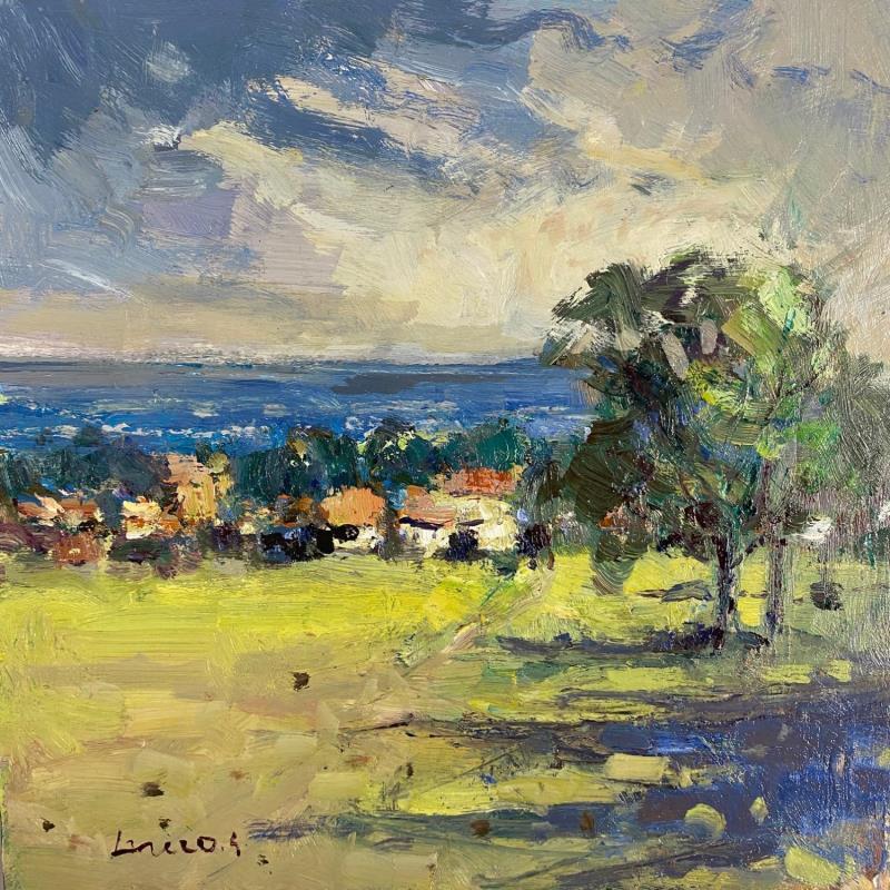 Pintura Nature et poésie por Greco Salvatore | Pintura Figurativo Paisajes Naturaleza Madera Aceite