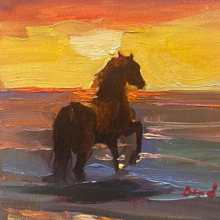 Painting The Playful by Bond Tetiana | Painting Figurative Oil Animals, Marine