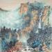 Peinture Green mountains  par Yu Huan Huan | Tableau Figuratif Paysages Encre