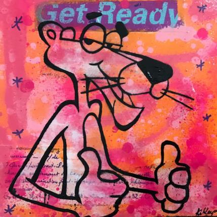 Peinture Panthere rose par Kikayou | Tableau Pop-art Graffiti Icones Pop