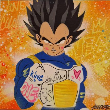 Painting Végeta by Lemoine Mael | Painting Pop-art Graffiti, Posca Pop icons