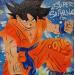 Painting Son Goku  by Lemoine Mael | Painting Pop-art Pop icons Graffiti Posca