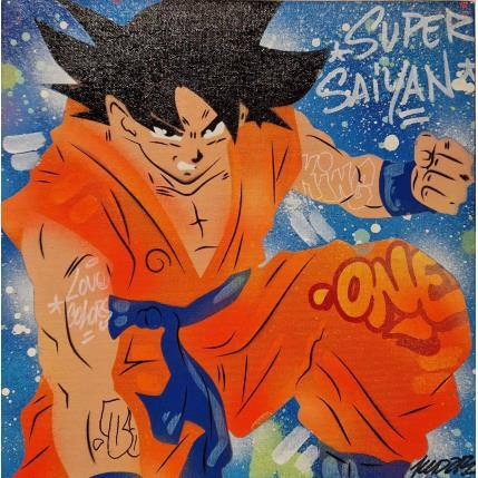 Painting Son Goku  by Lemoine Mael | Painting Pop-art Graffiti, Posca Pop icons