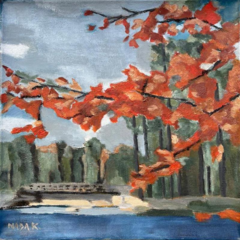 Peinture By the River par Kouyoumdjian Nada | Tableau Figuratif Acrylique