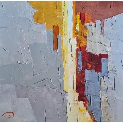 Peinture La chaleur de l'après-midi par Tomàs | Tableau Abstrait Huile scènes de vie, Urbain