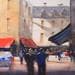 Painting Atwerpen by Min Jan | Painting Figurative Urban Watercolor