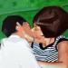 Painting Kiss on the floor by ZIM | Painting Figurative Portrait Society Life style Acrylic