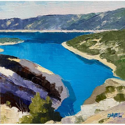 Painting Lac de St Croix by Clavel Pier-Marion | Painting Impressionism Oil Landscapes