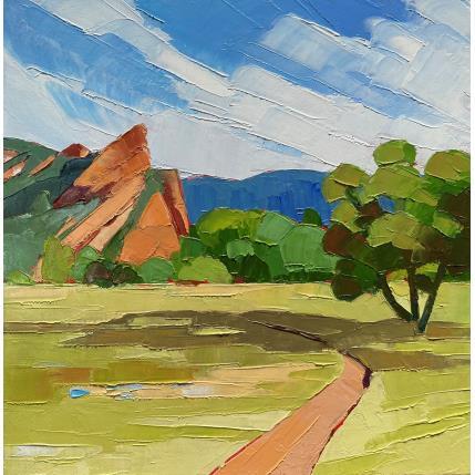 Painting Les rochers rouges by Clavel Pier-Marion | Painting Impressionism Oil Landscapes, Pop icons