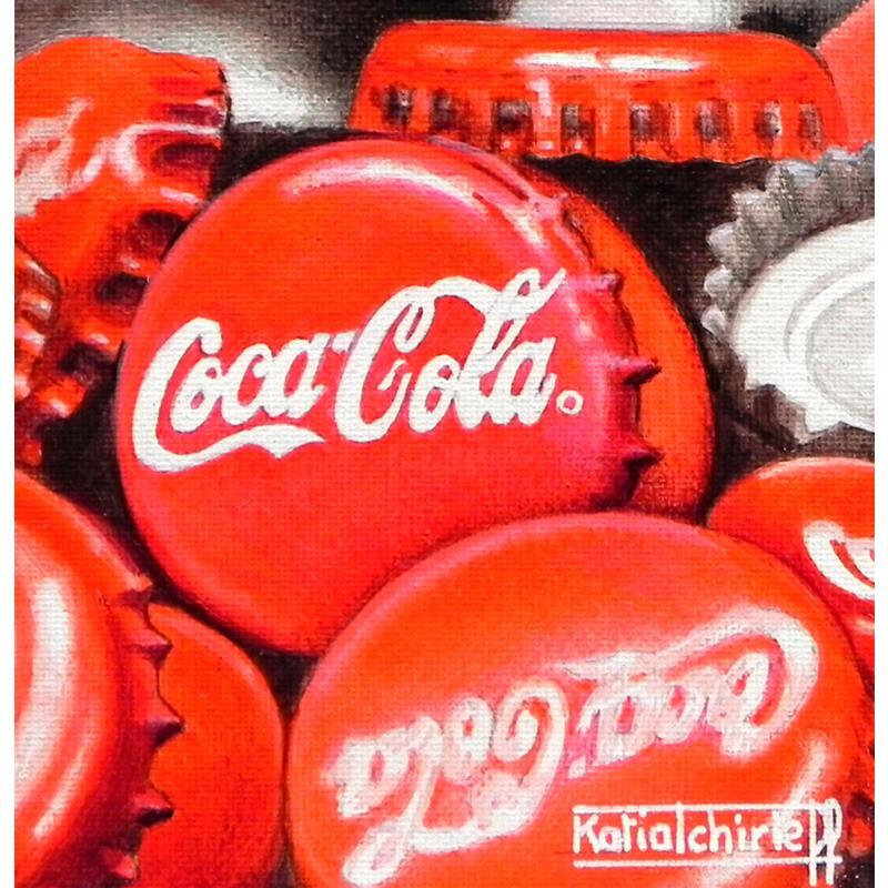 Gemälde Coca là! von Tchirieff Katia | Gemälde Realismus Acryl