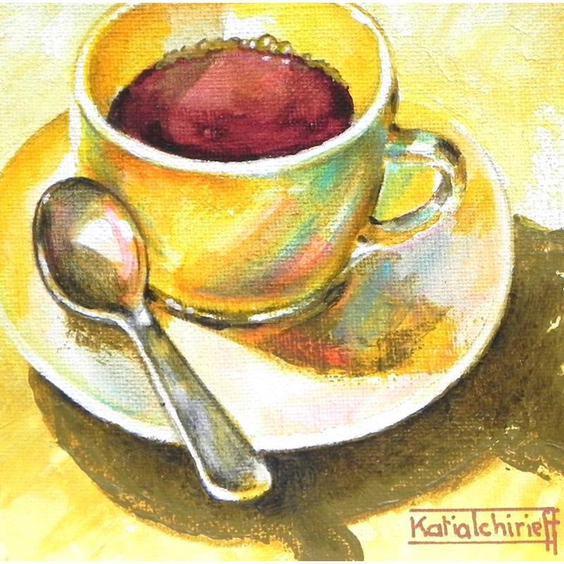 Gemälde Un p'tit noir  von Tchirieff Katia | Gemälde Realismus Stillleben Acryl