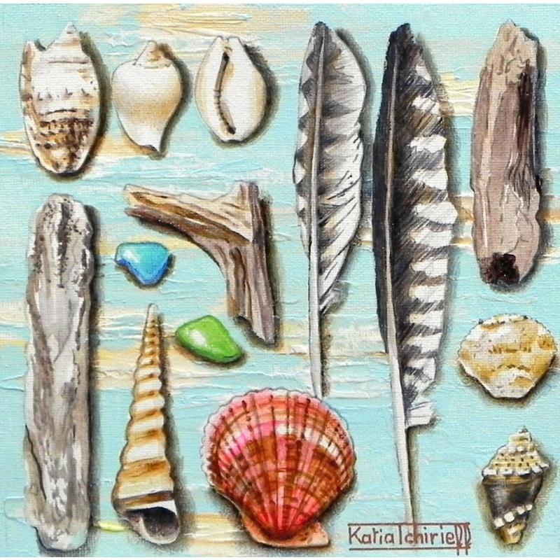 Gemälde Cabinet de curiosités von Tchirieff Katia | Gemälde Realismus Stillleben Acryl