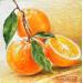 Gemälde Belles oranges! von Tchirieff Katia | Gemälde Realismus Stillleben Acryl