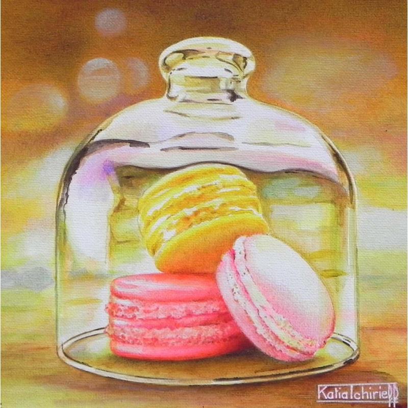 Gemälde Bonheur sous globe! von Tchirieff Katia | Gemälde Realismus Stillleben Acryl