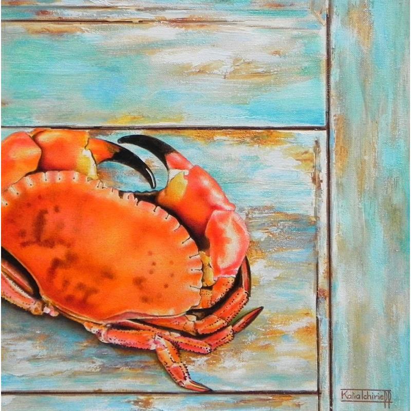 Gemälde Retour de pêche... von Tchirieff Katia | Gemälde Realismus Stillleben Acryl