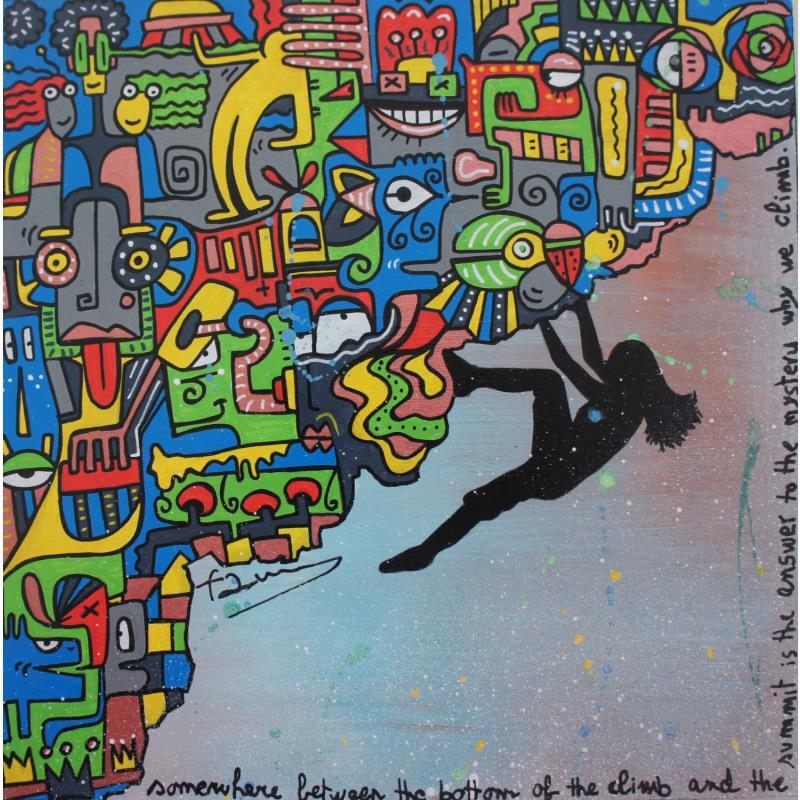 Painting Conquer it! by Fanny | Painting Street art Wood