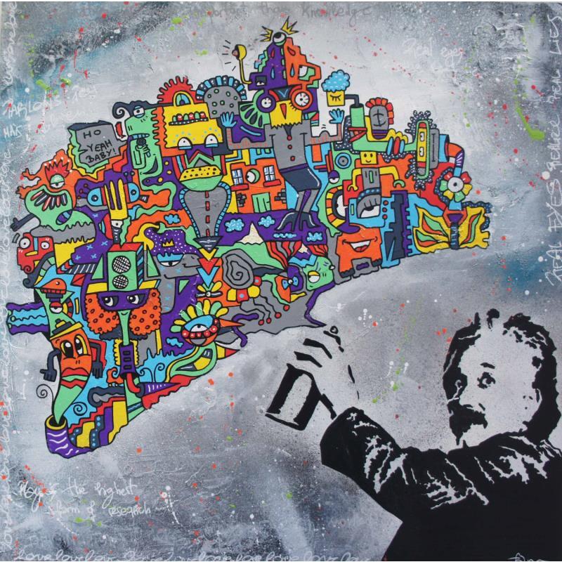 Painting Vandalisme by Fanny | Painting Street art Wood