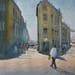 Painting Shopping time by Min Jan | Painting Figurative Urban Watercolor