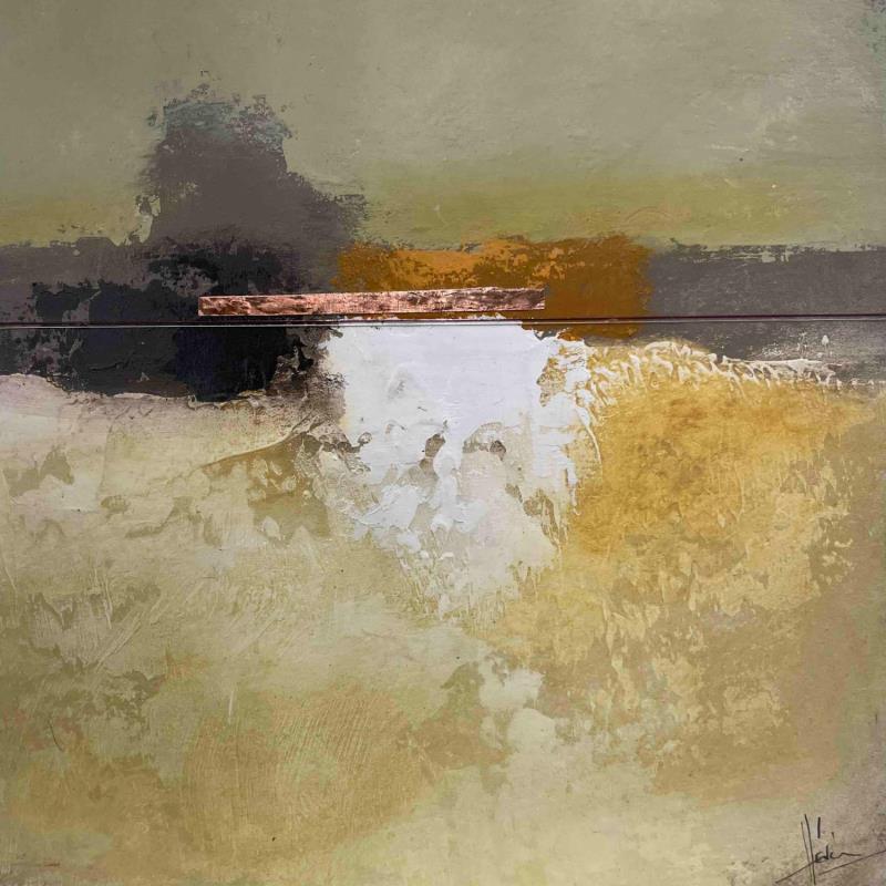 Gemälde Abstraction # 1221 von Hévin Christian | Gemälde Abstrakt Minimalistisch Holz