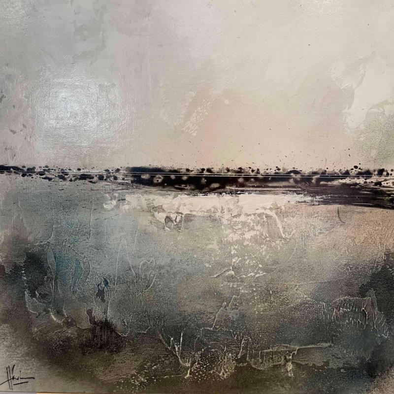 Painting Abstraction # 1220 by Hévin Christian | Painting Abstract Minimalist Wood