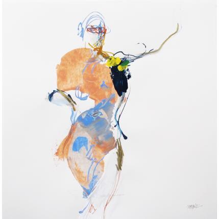 Peinture Je t'attendrai... peut-être par Cressanne | Tableau Art Singulier Acrylique Nu