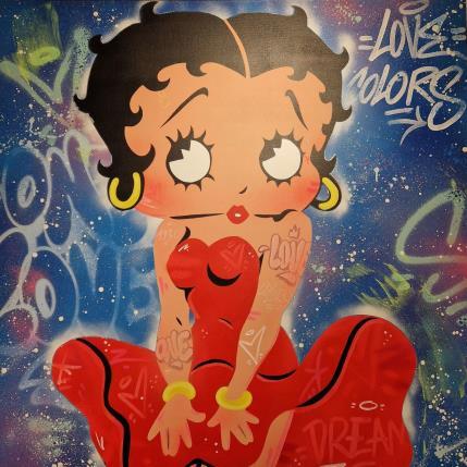 Painting betty boop  by Lemoine Mael | Painting Street art Graffiti, Posca Pop icons