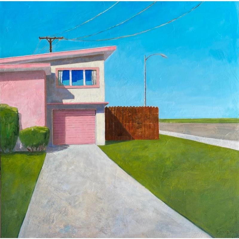 Painting Un ciel sans fin by Foucras François | Painting Figurative Landscapes Urban Acrylic