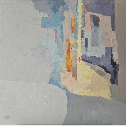 Painting La Première heure de la journée by Tomàs | Painting Abstract Oil Life style, Urban