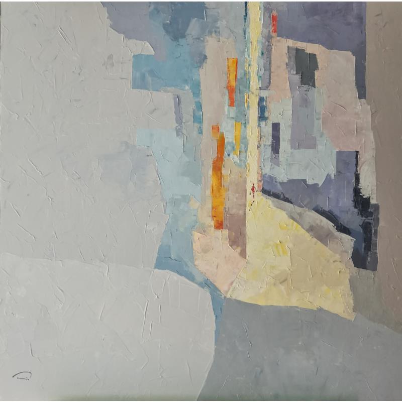 Gemälde La Première heure de la journée von Tomàs | Gemälde Abstrakt Urban Alltagsszenen Öl