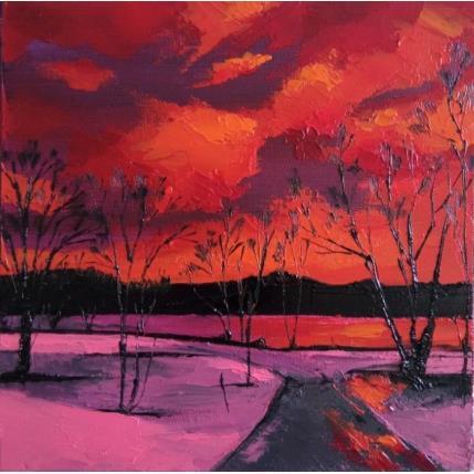 Painting The woods at sunset 2 by Chen Xi | Painting Figurative Oil Landscapes, Pop icons