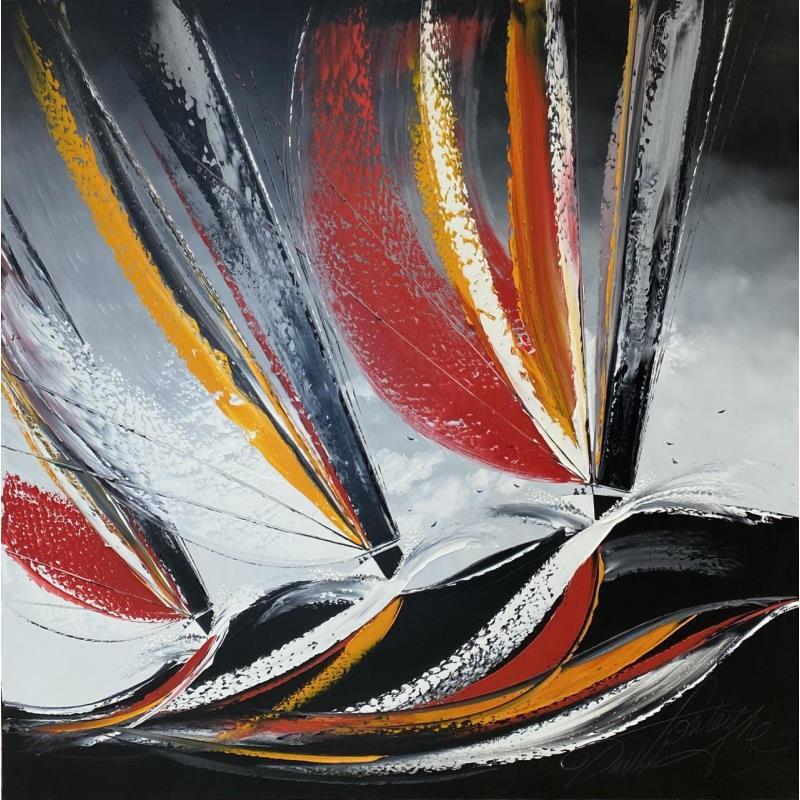 Peinture La nuit devant nous par Fonteyne David | Tableau Figuratif Marine Acrylique